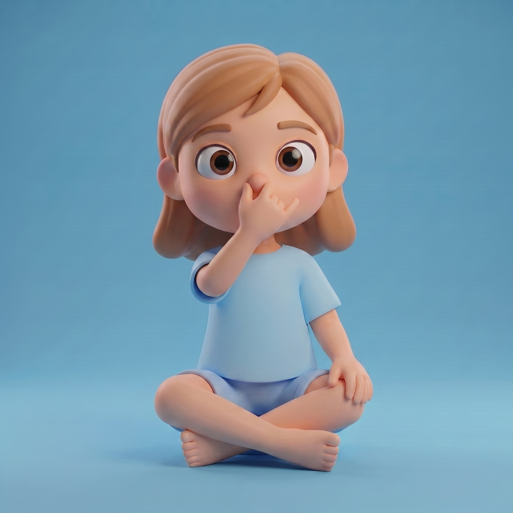 Alternate-nostril breath illustration