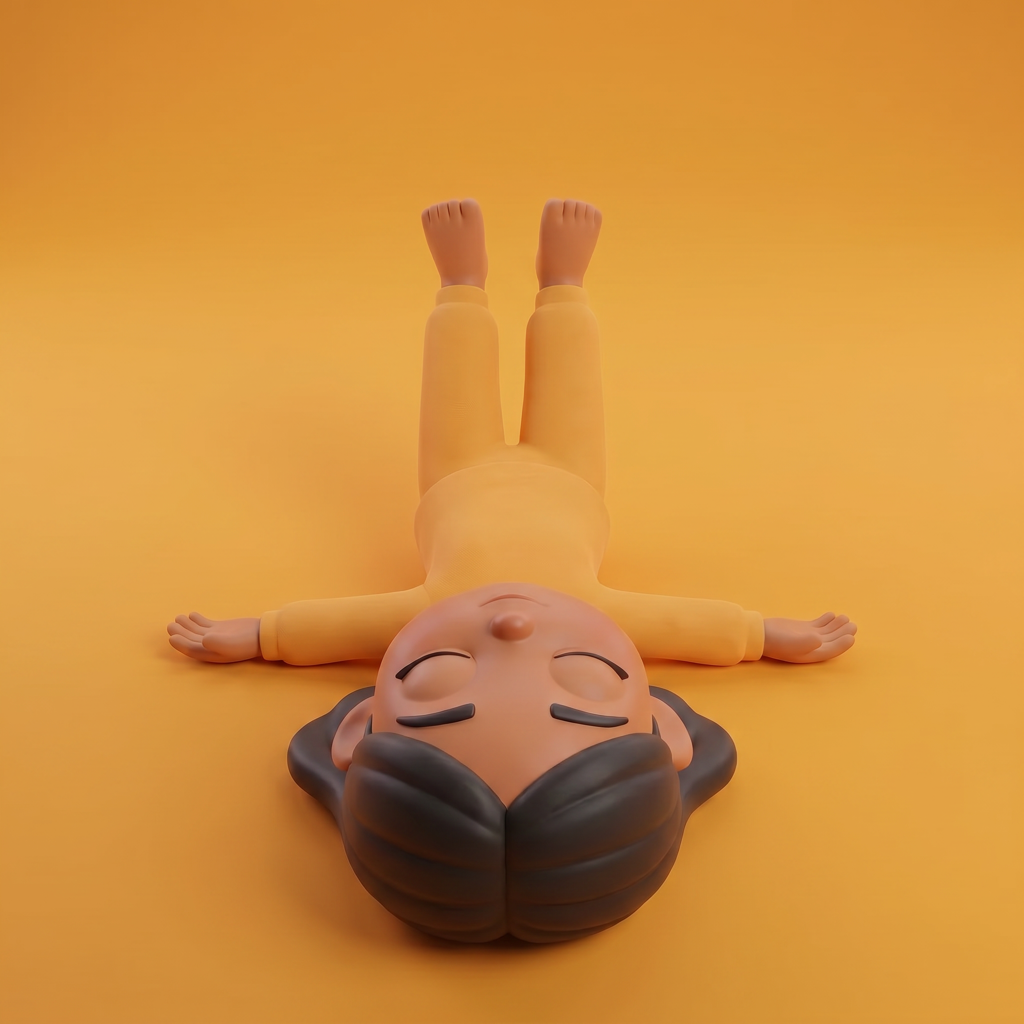 Legs-up-the-wall illustration